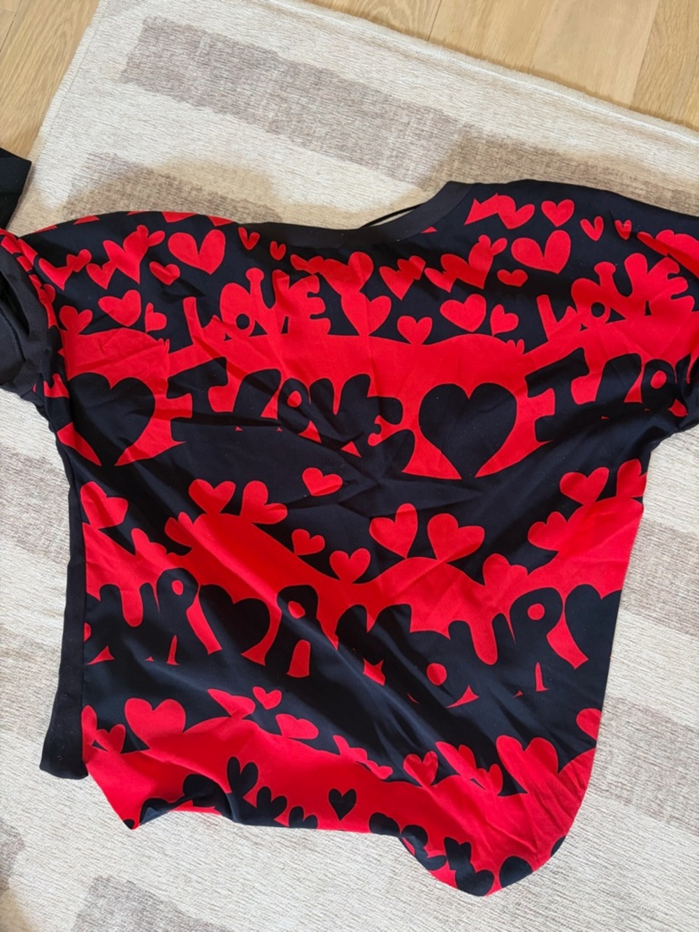 Marc Cain Black Top with Red Trim
